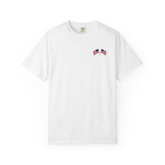 America 250 Anniversary Back & Chest Design Graphic Comfort Colors Tee