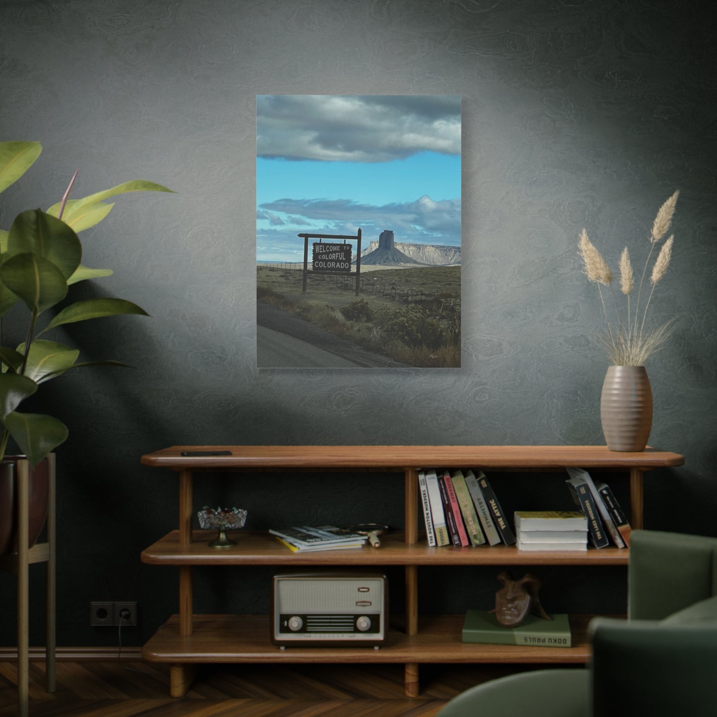 Chimney Rock Colorful Colorado Canvas Wall Art