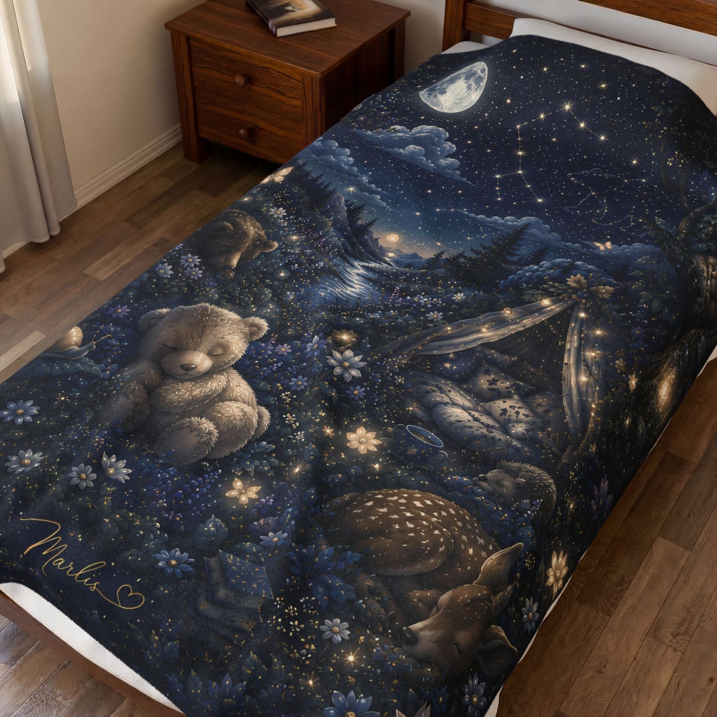 Sweet Dreams Nest Velveteen Blanket