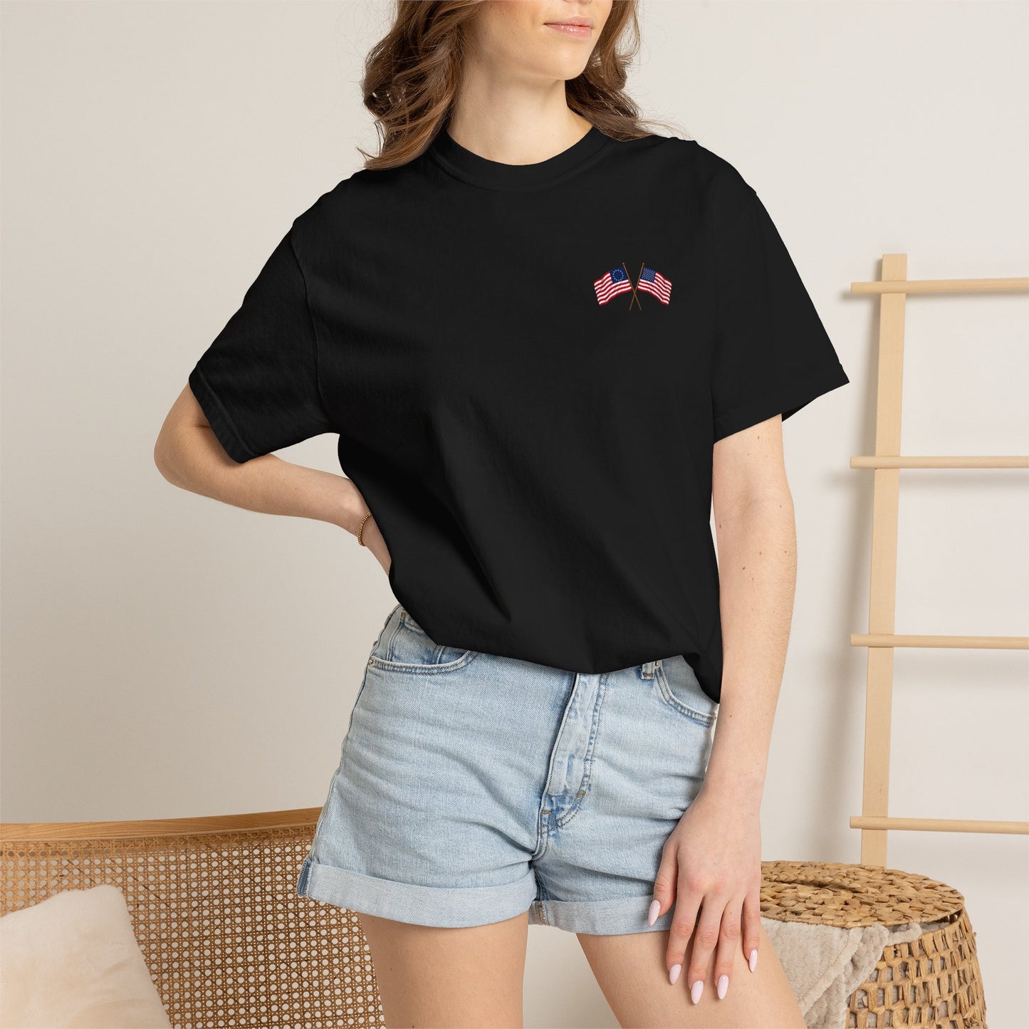 America 250 Anniversary Back & Chest Design Graphic Comfort Colors Tee