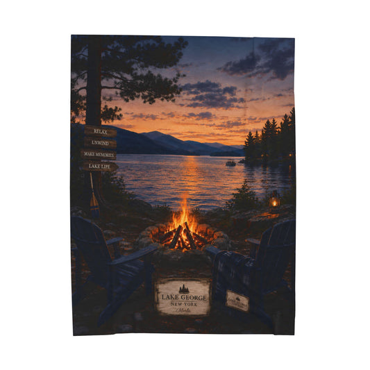 Lake George Nest™ — Oversized Immersive Seek-and-Find Blanket