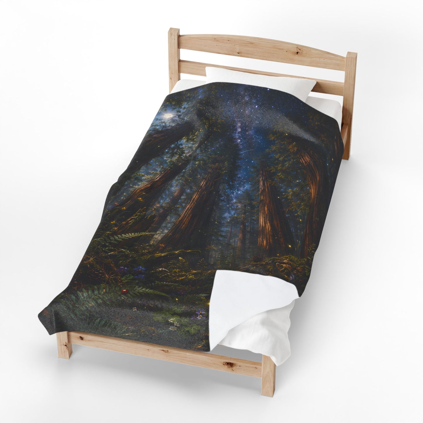 Redwood Forest Nest Velveteen Blanket
