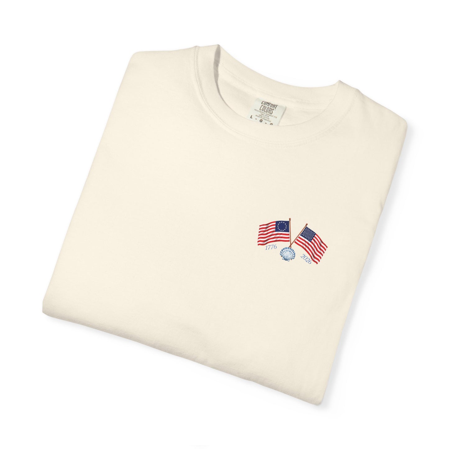 America 250 Sea to Shining Sea T-Shirt | Comfort Colors® 1717 Patriotic Graphic Tee | USA 1776-2026