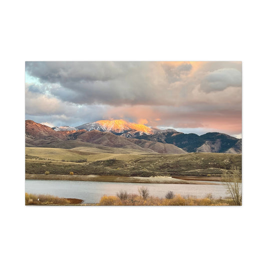 Fire on the Mountain Idaho Canvas Wall Art
