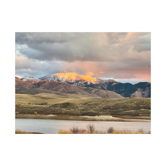 Between Places | Sunlit Mountain Lake | Canvas