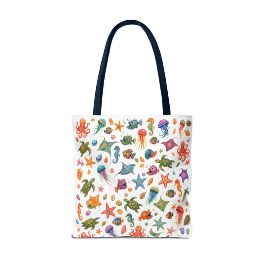 Ocean Oddities 18" × 18" Tote Bag