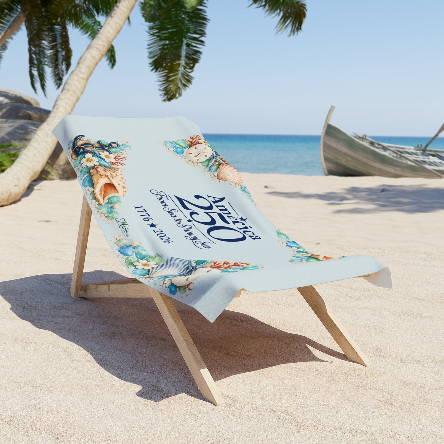 America 250 Coastal Beach Towel