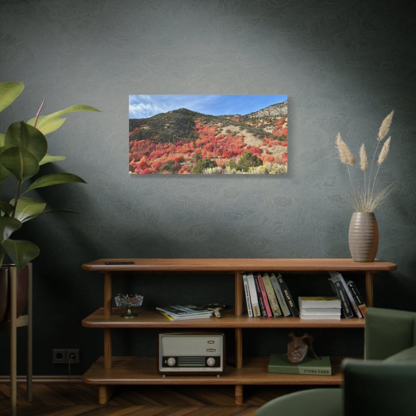 Autumn Blaze Weston Canyon Idaho Canvas Wall Art