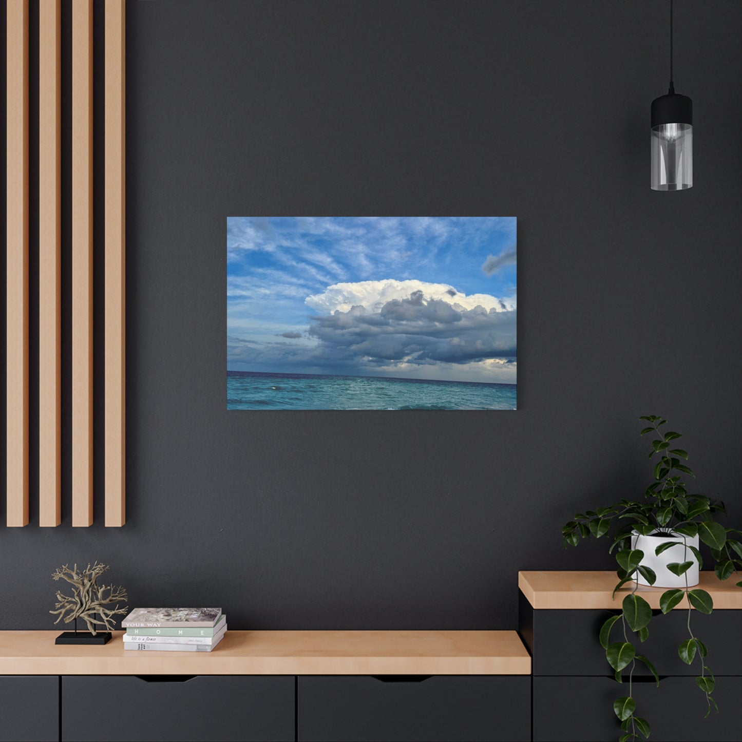 Ocean Cloudscape Matte Canvas Print — Stretched 1.25" Wall Art