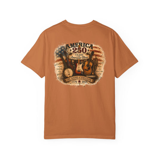 America 250 Sound of Freedom Unisex Garment-Dyed T-shirt