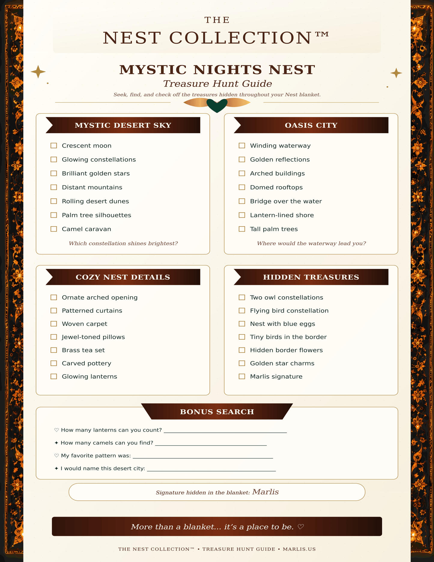Mystic Nights Nest — Immersive Seek-and-Find Blanket