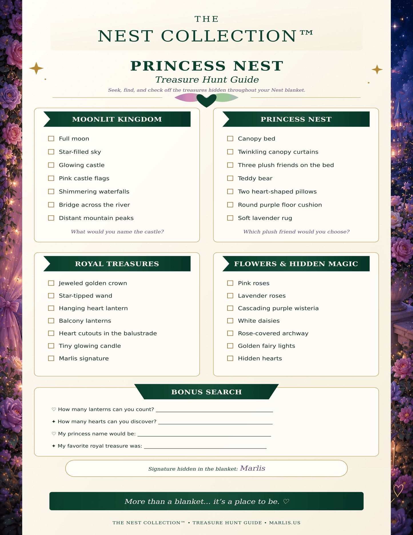 Princess Nest — Immersive Seek-and-Find Blanket