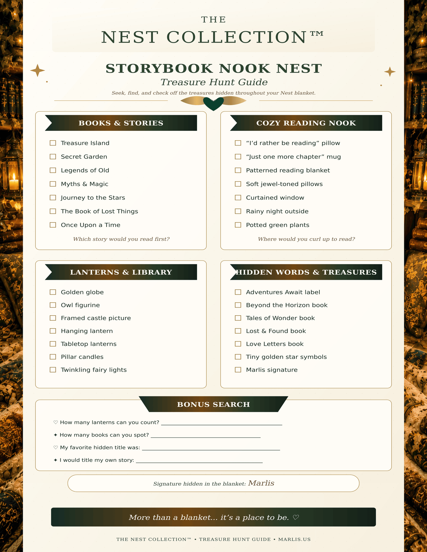 Storybook Nook Nest — Immersive Seek-and-Find Blanket