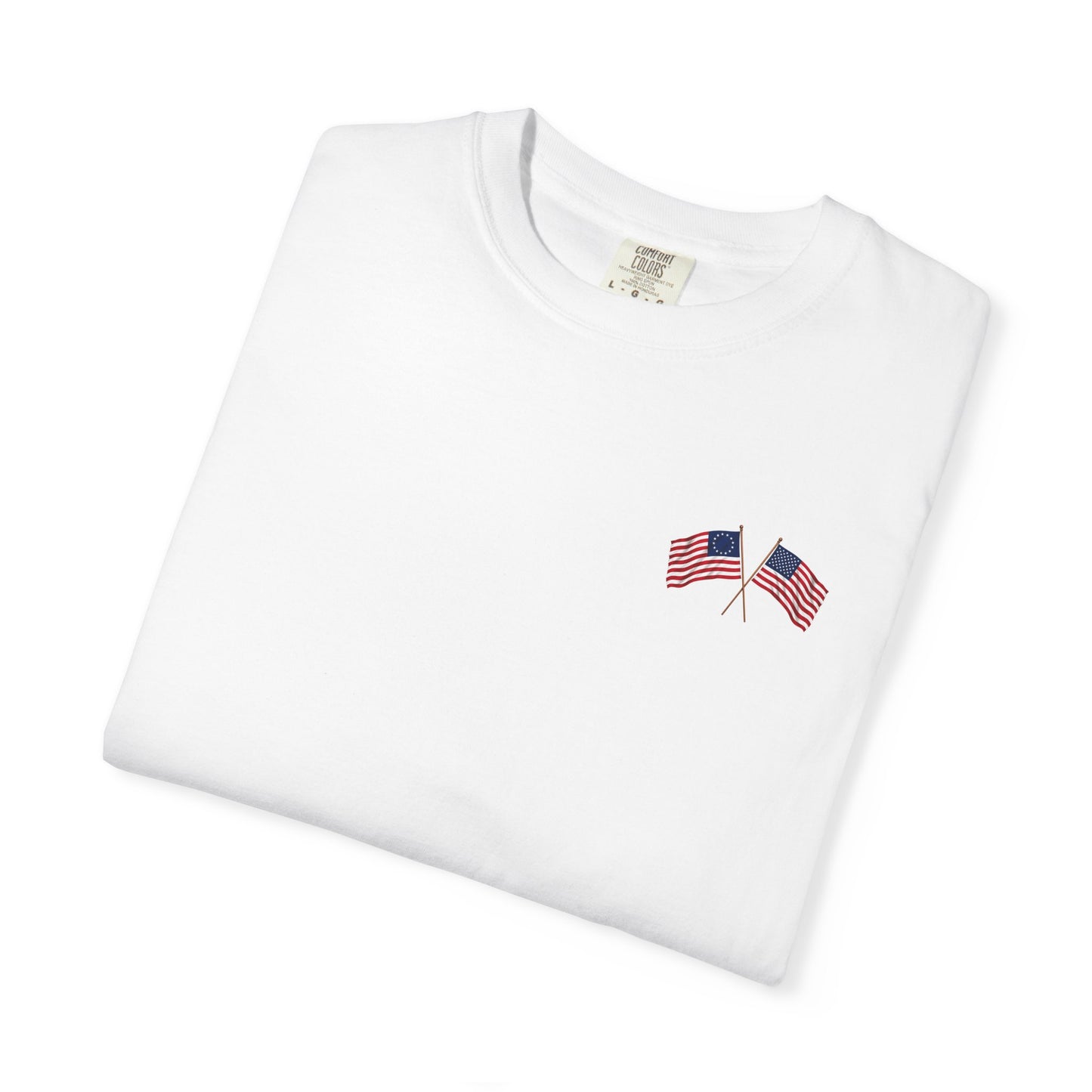 America 250 Anniversary Back & Chest Design Graphic Comfort Colors Tee