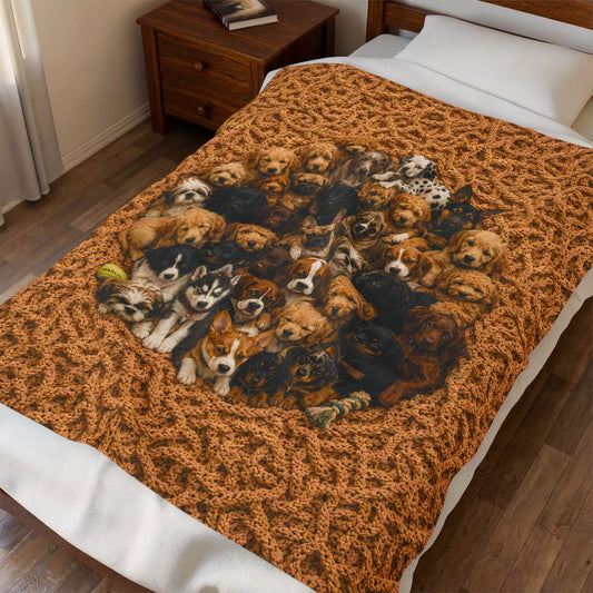 Puppy Pile Nest™ — Immersive Seek-and-Find Blanket