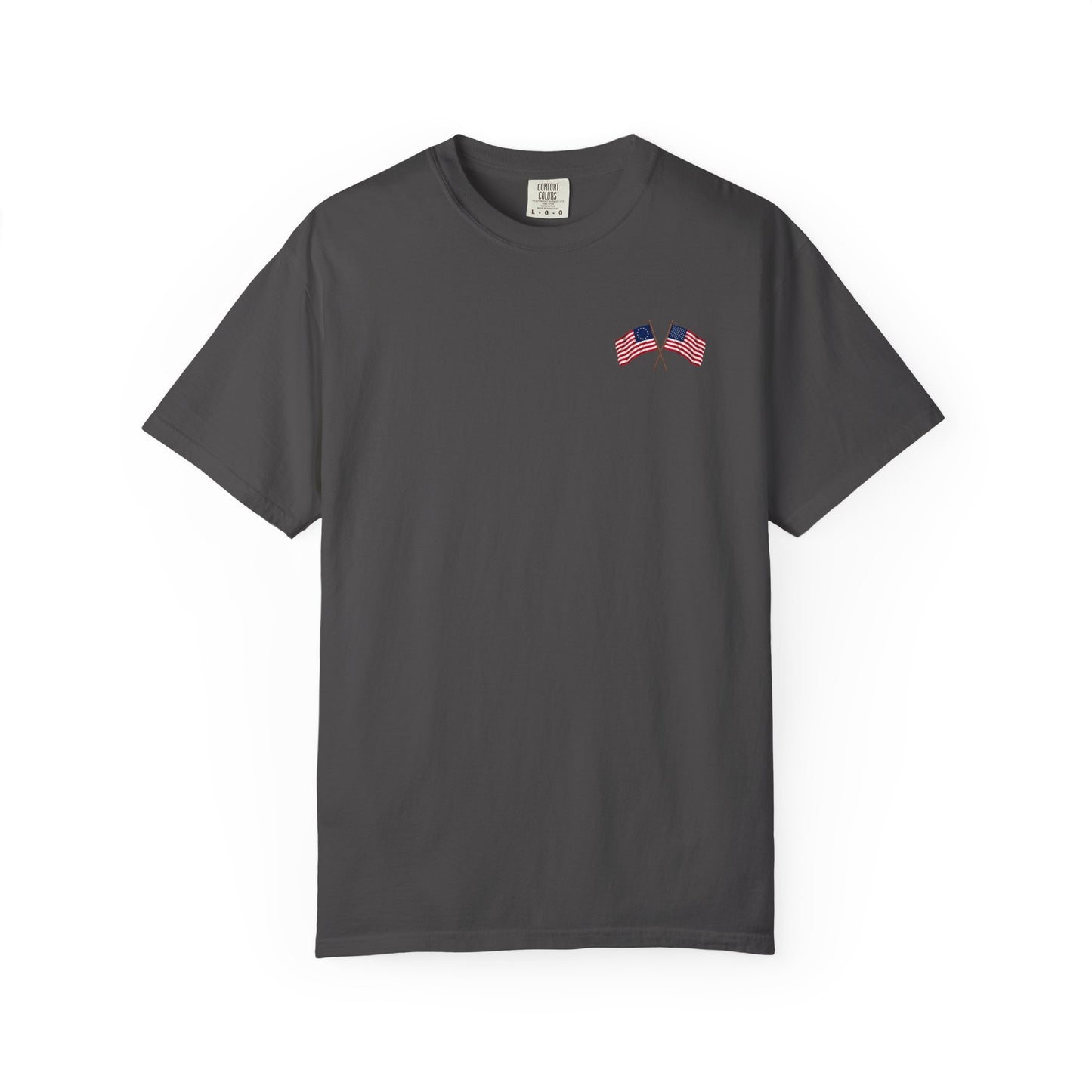 America 250 Anniversary Back & Chest Design Graphic Comfort Colors Tee