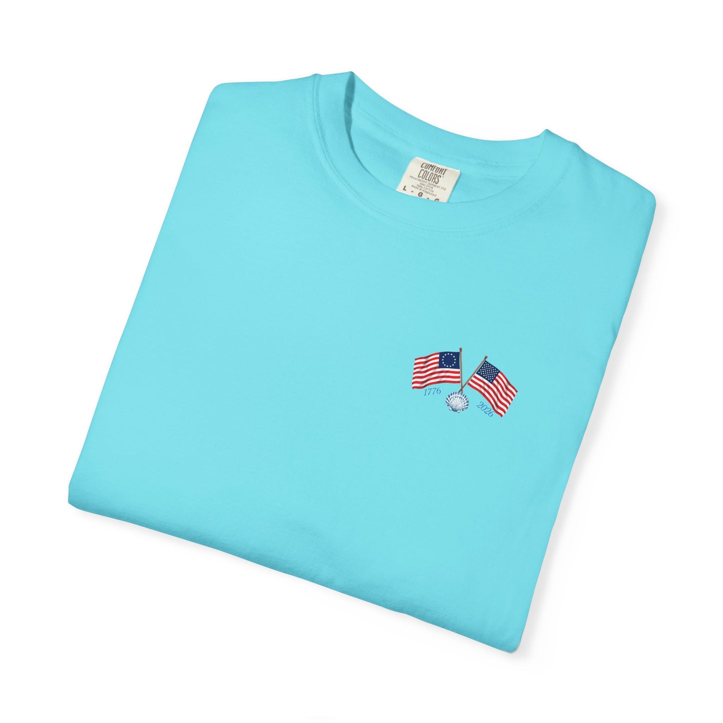 America 250 Sea to Shining Sea T-Shirt | Comfort Colors® 1717 Patriotic Graphic Tee | USA 1776-2026