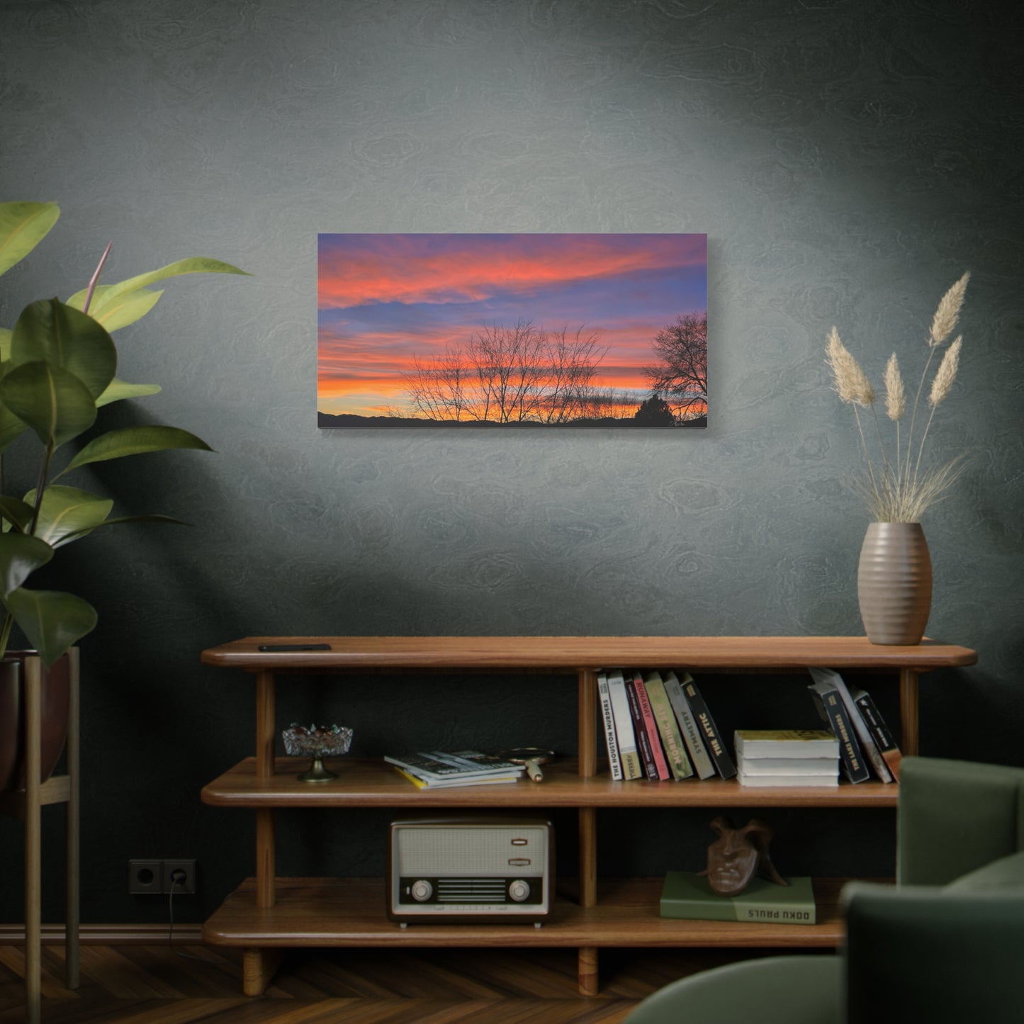 Sunset Silhouette · Idaho · Canvas