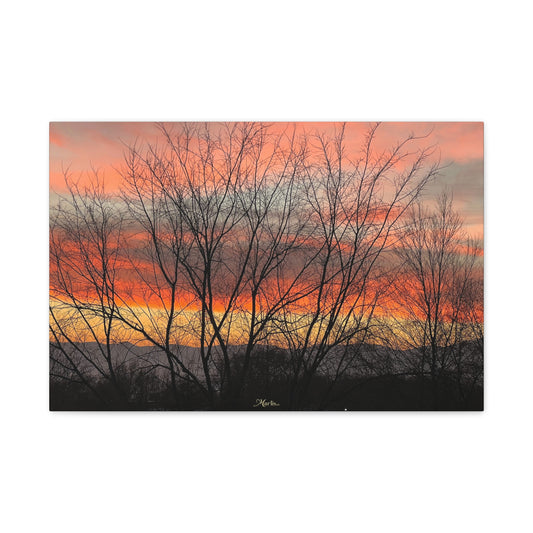Painted Sunset Idaho Canvas Wall Art