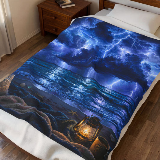 Atlantic Storm Nest™ — Immersive Seek-and-Find Blanket