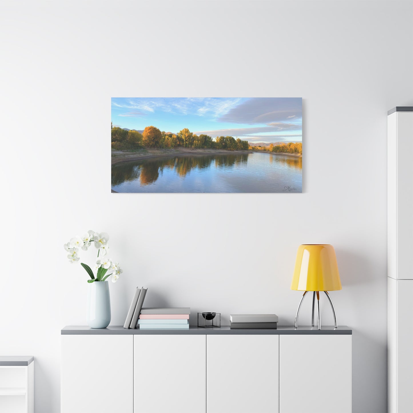 Reservoir Reflection · Idaho · Canvas