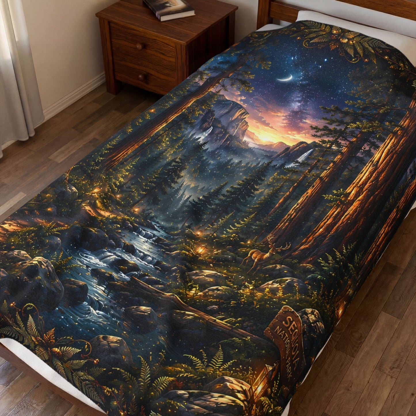 Sequoia National Park Nest Velveteen Blanket