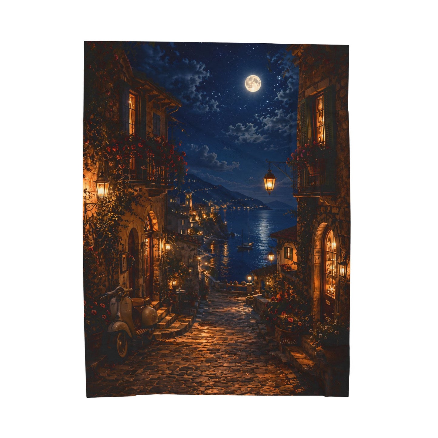 Italian Nest Plush Blanket — Velveteen Soft Throw for Cozy Nights