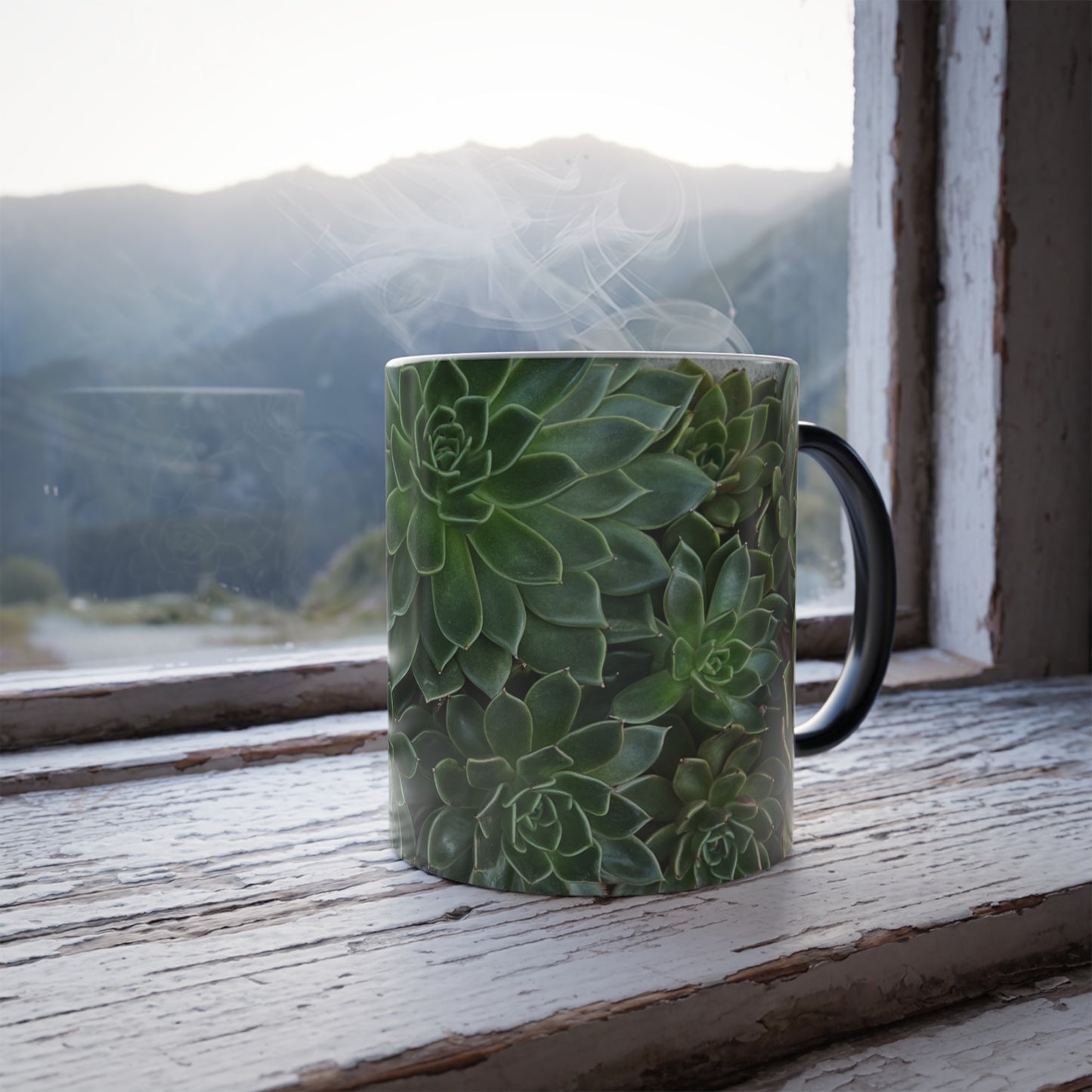 Hidden Succulents Color Morphing Mug