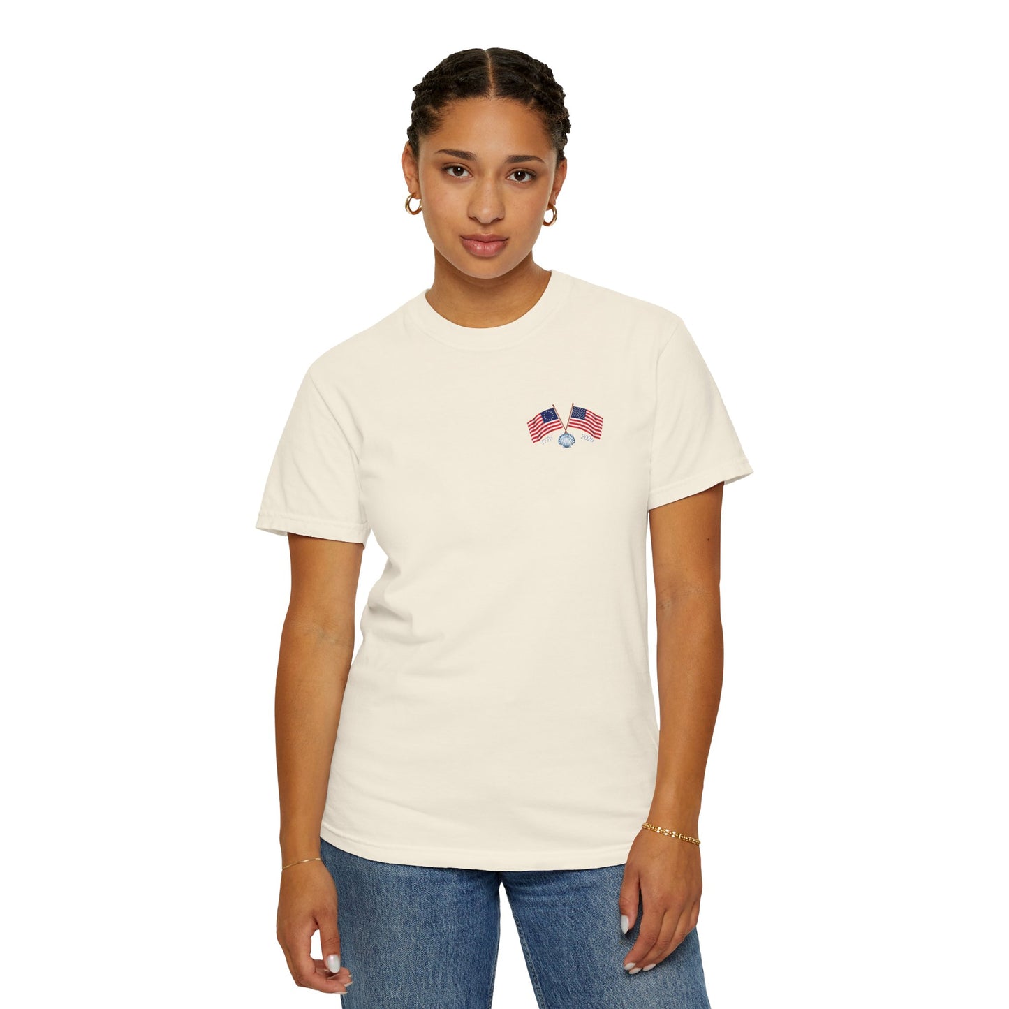 America 250 Sea to Shining Sea T-Shirt | Comfort Colors® 1717 Patriotic Graphic Tee | USA 1776-2026