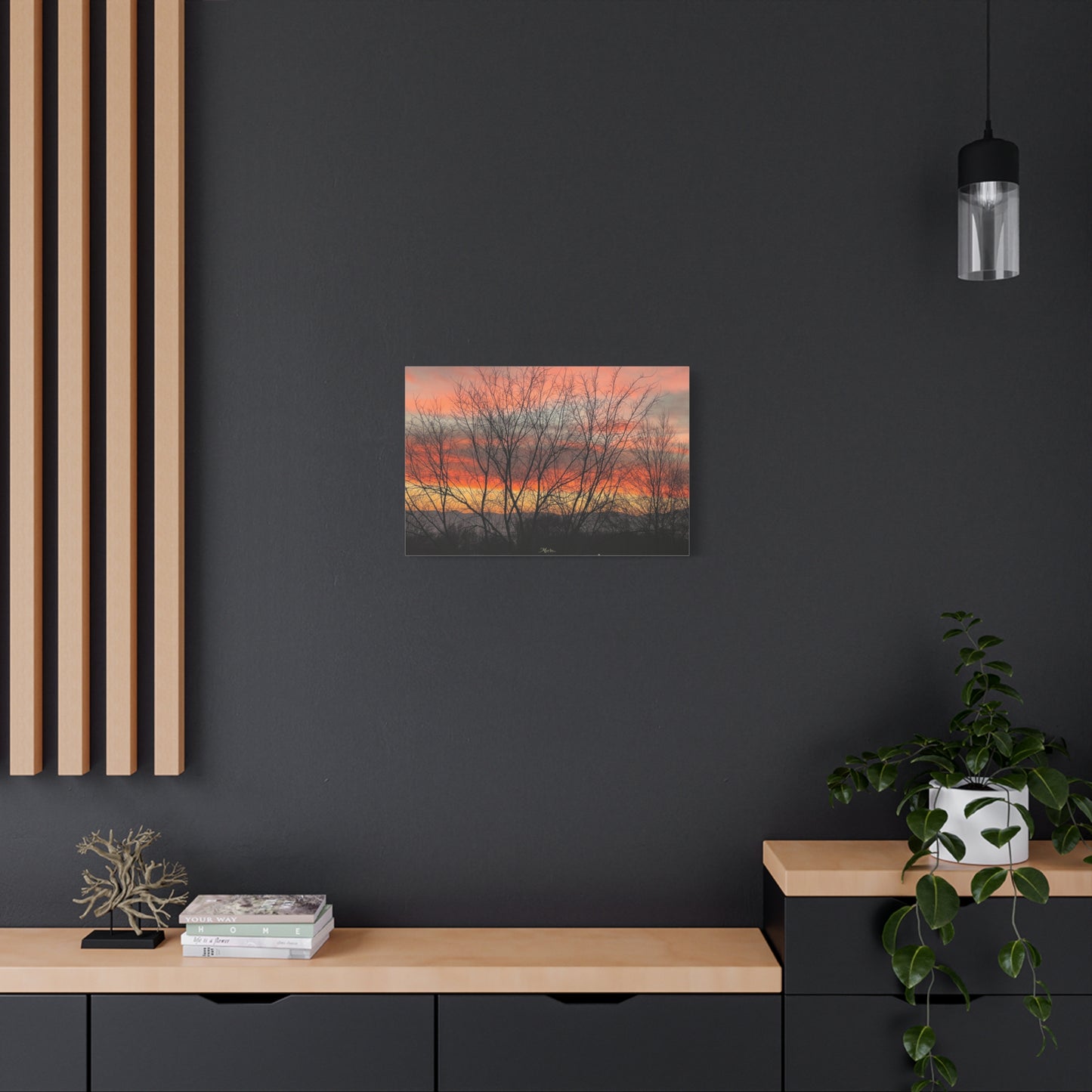 Painted Sunset Idaho Canvas Wall Art