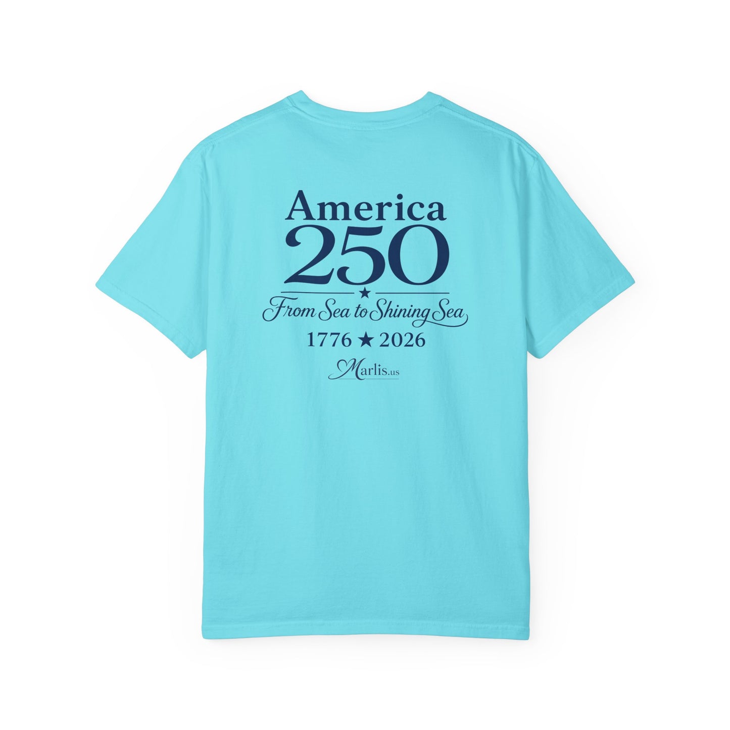 America 250 Sea to Shining Sea T-Shirt | Comfort Colors® 1717 Patriotic Graphic Tee | USA 1776-2026