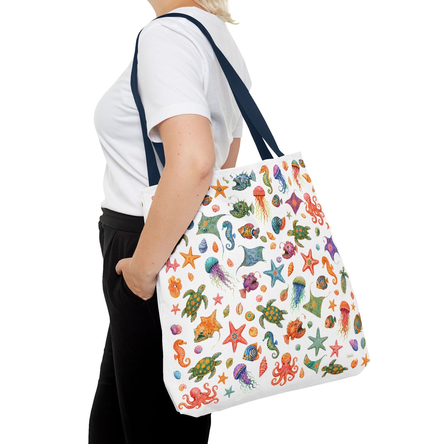 Ocean Oddities 18" × 18" Tote Bag