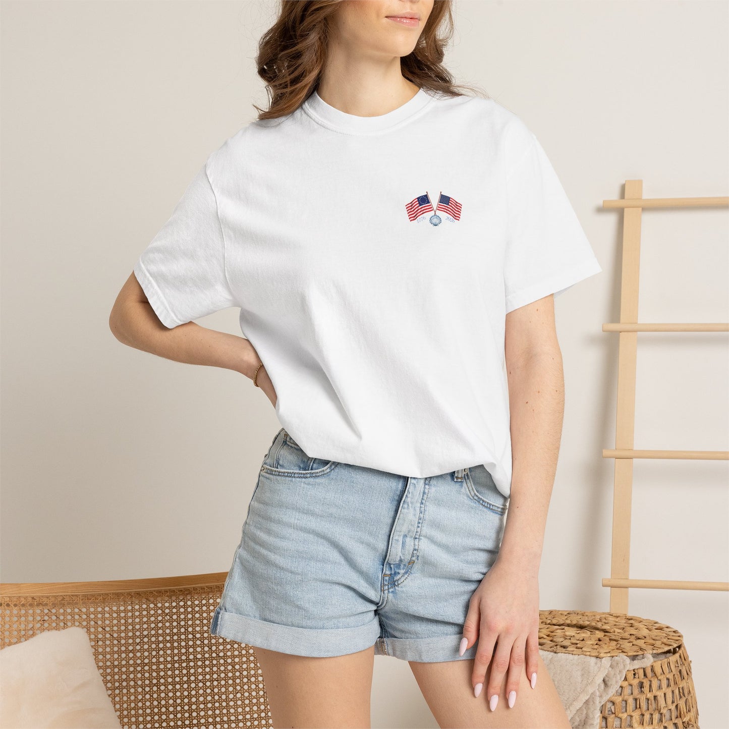 America 250 Sea to Shining Sea T-Shirt | Comfort Colors® 1717 Patriotic Graphic Tee | USA 1776-2026