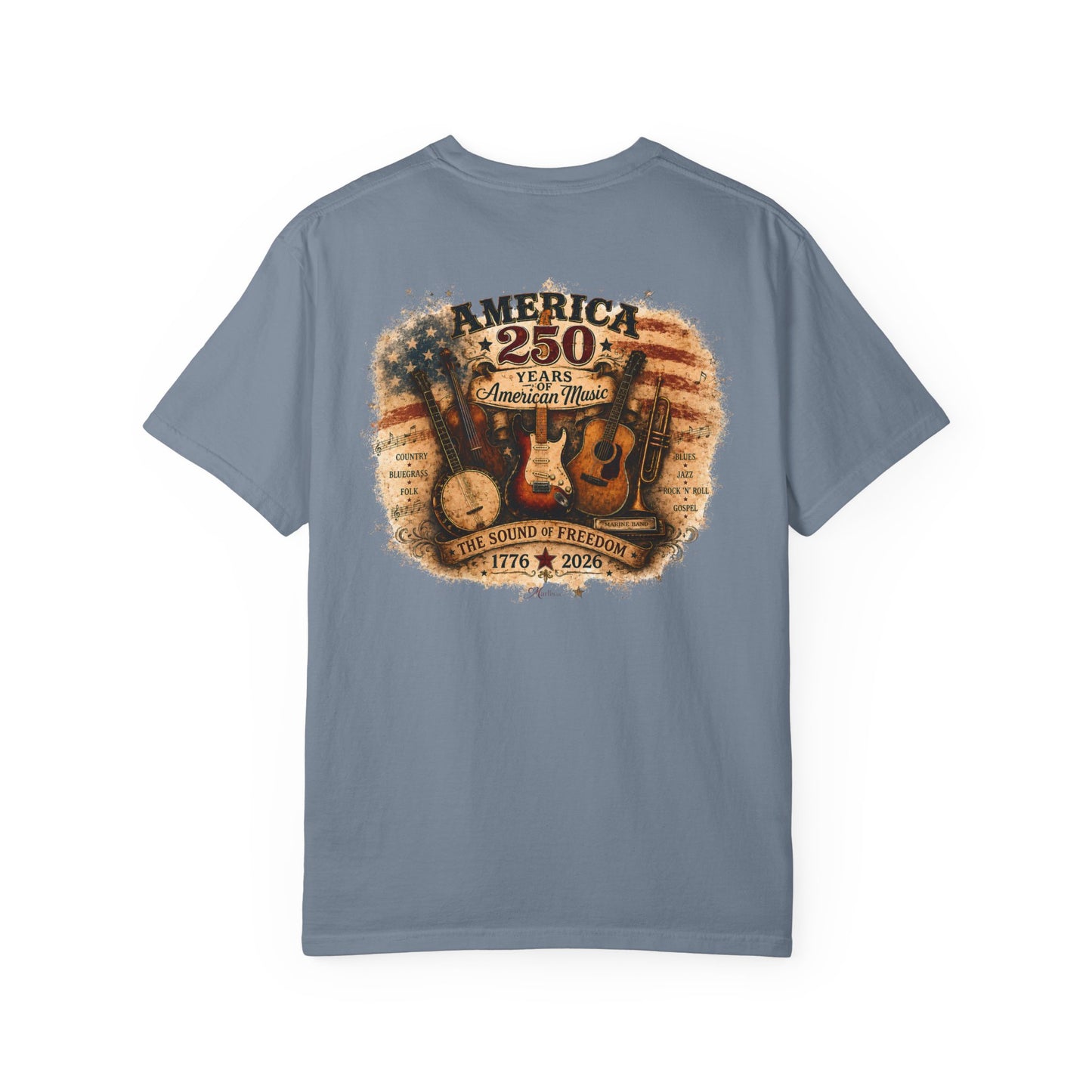 America 250 Sound of Freedom Unisex Garment-Dyed T-shirt