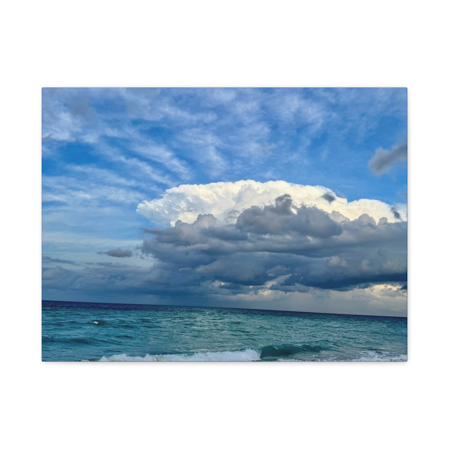 Ocean Cloudscape Matte Canvas Print — Stretched 1.25" Wall Art