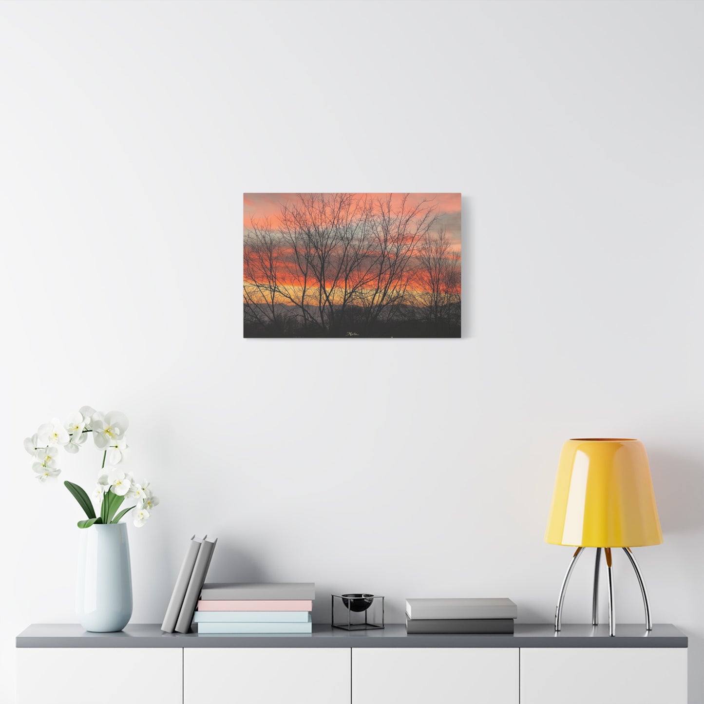 Painted Sunset Idaho Canvas Wall Art