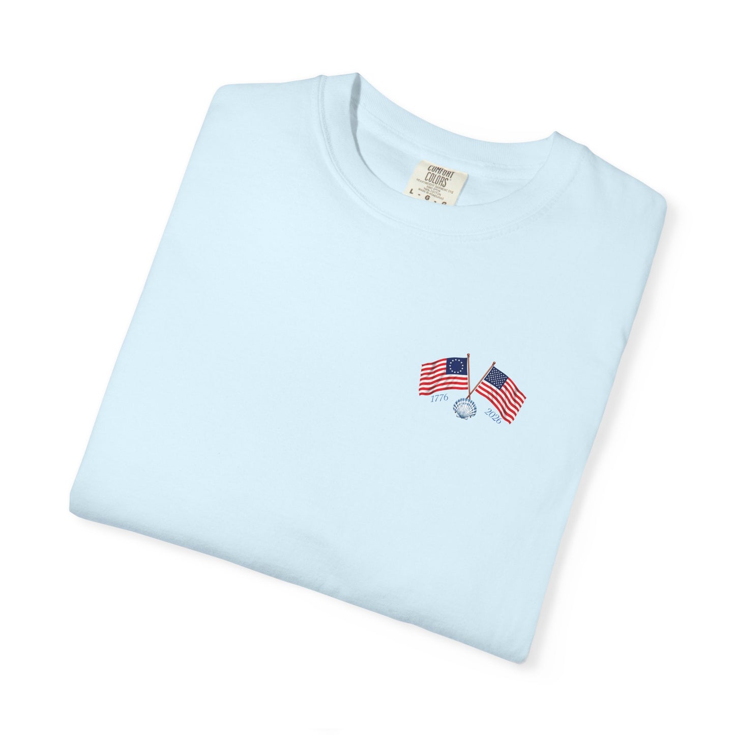 America 250 Sea to Shining Sea T-Shirt | Comfort Colors® 1717 Patriotic Graphic Tee | USA 1776-2026