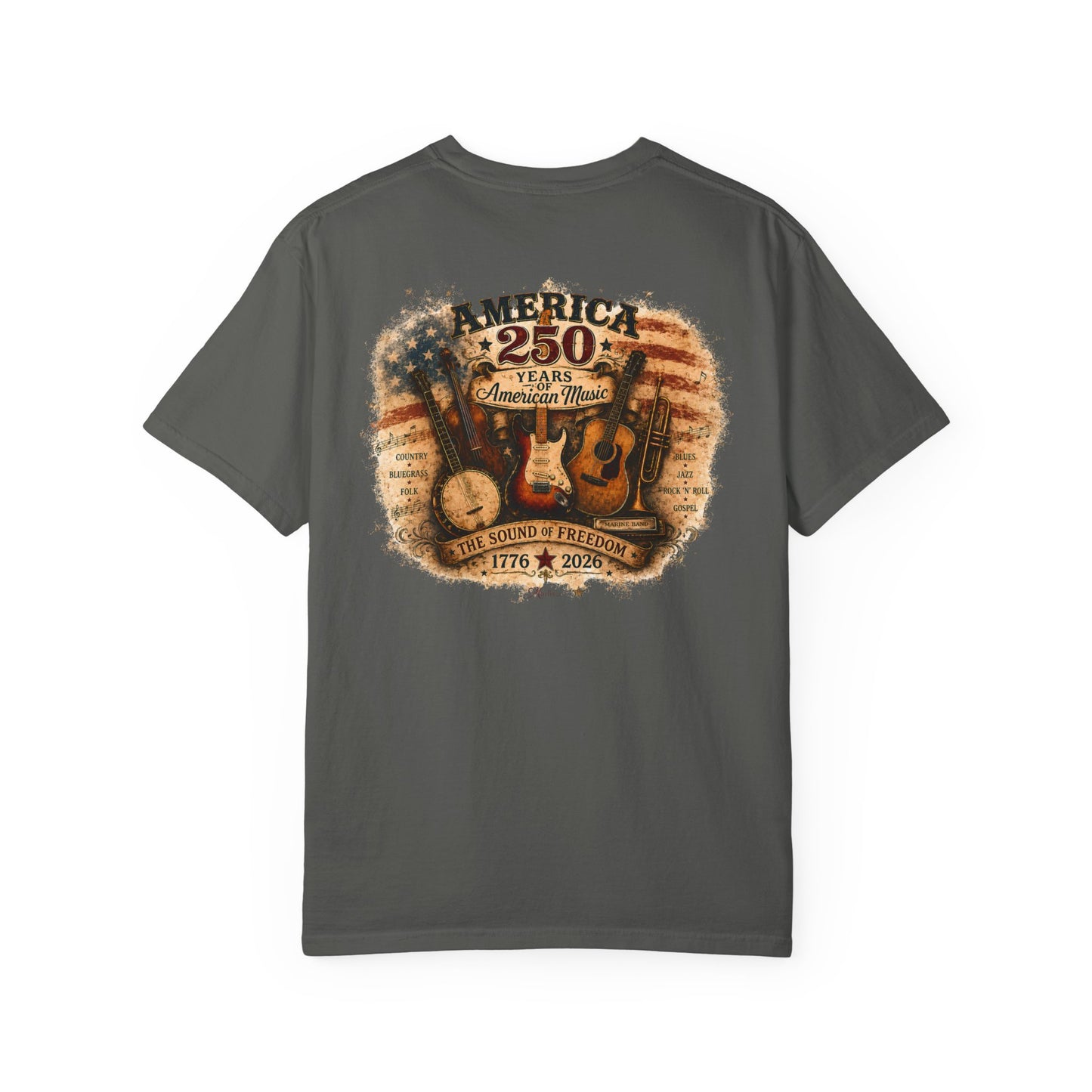 America 250 Sound of Freedom Unisex Garment-Dyed T-shirt