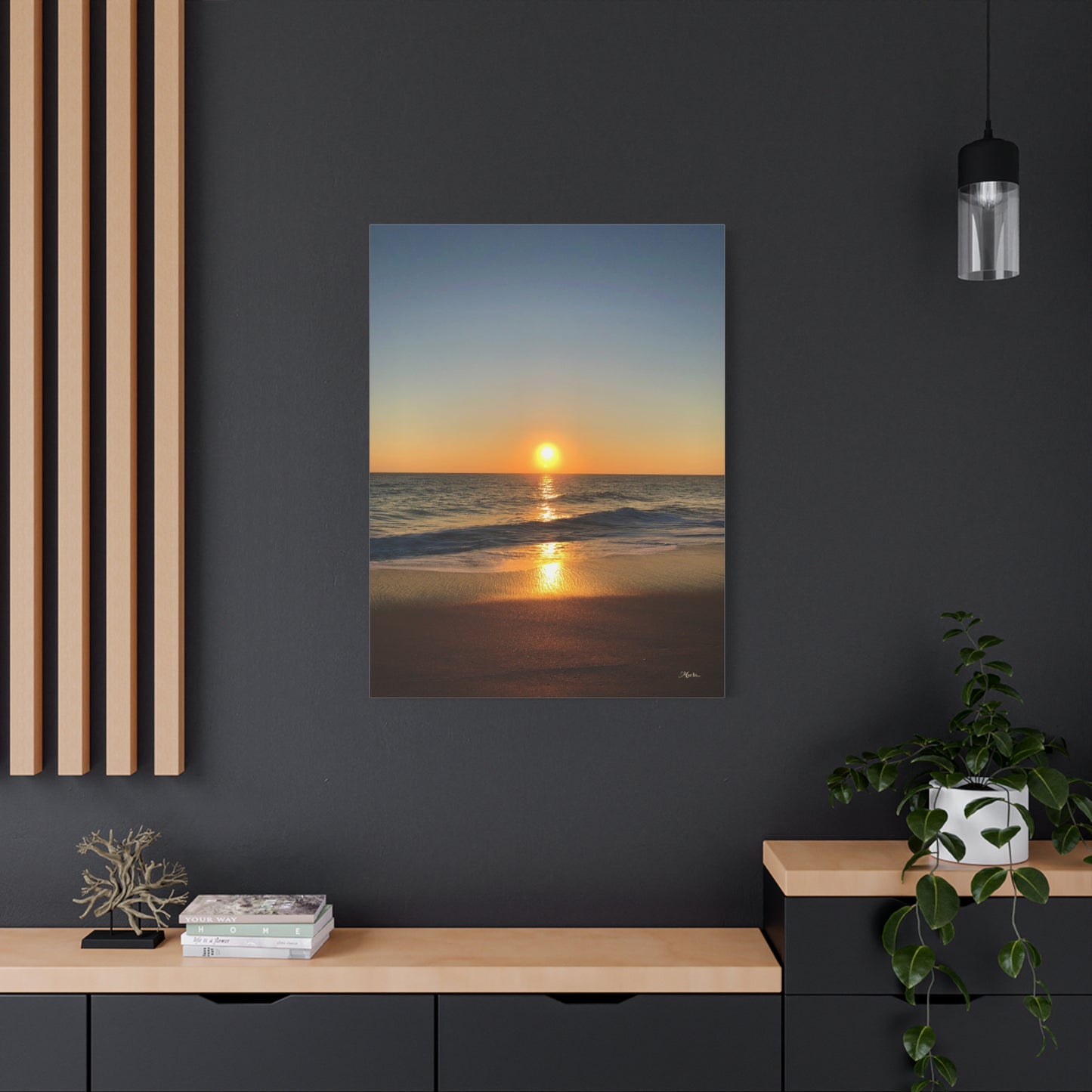 America Sunrise Florida Atlantic Coast Canvas Wall Art