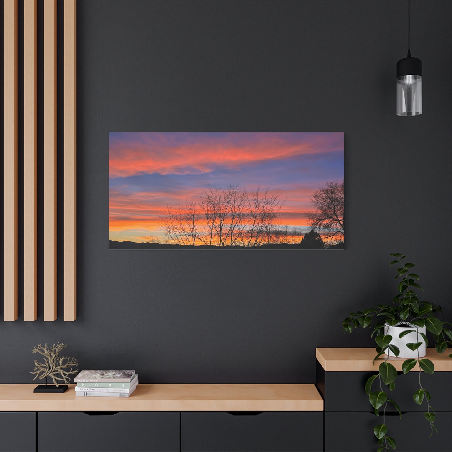 Sunset Silhouette · Idaho · Canvas