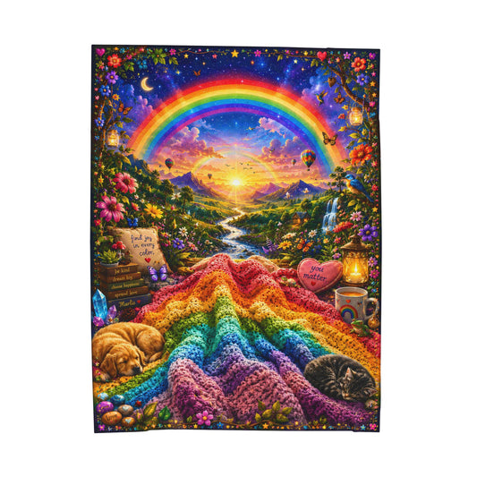 Rainbow Nest™ — Oversized Immersive Seek-and-Find Blanket