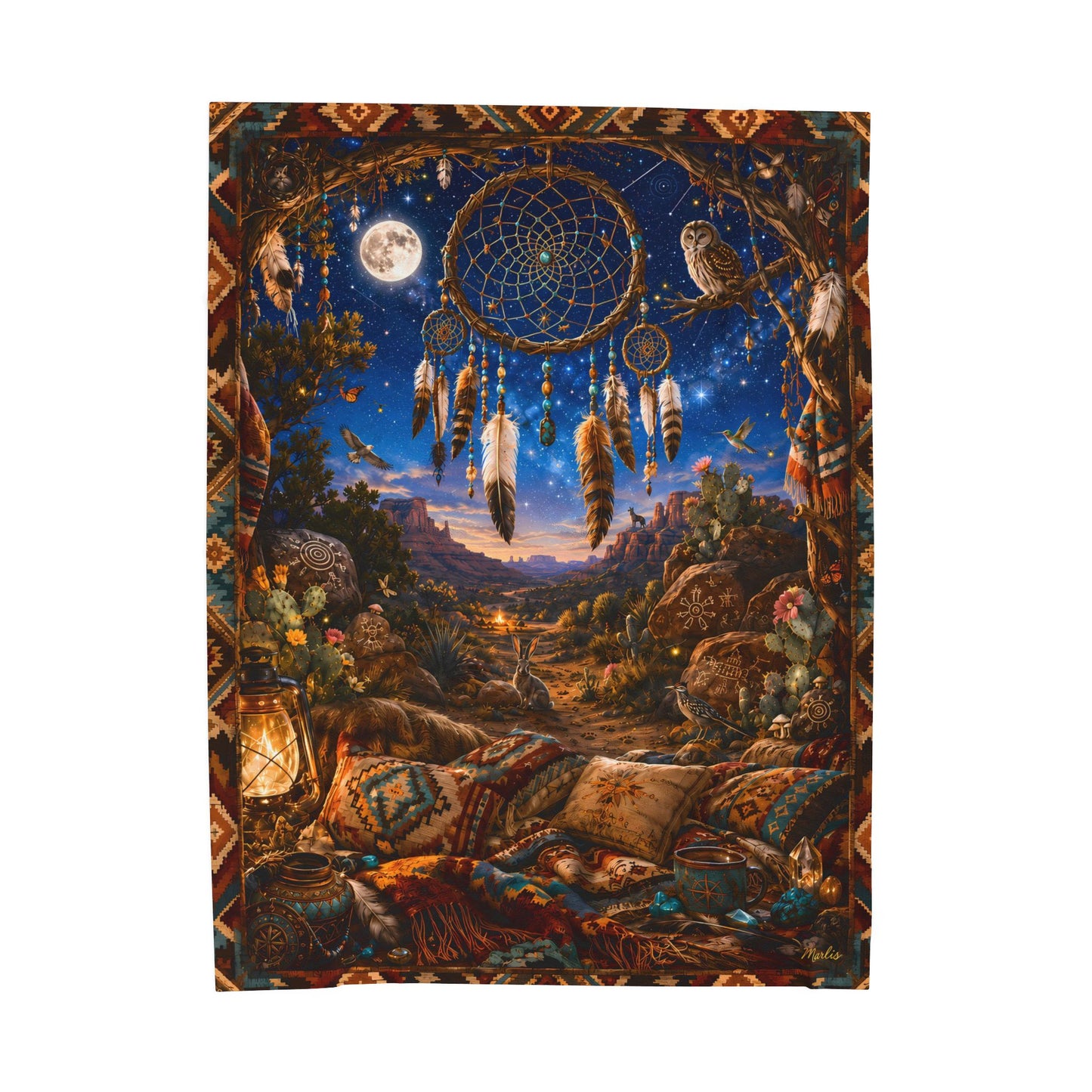 Moonlit Dreamkeeper Nest — Oversized Immersive Seek-and-Find Blanket