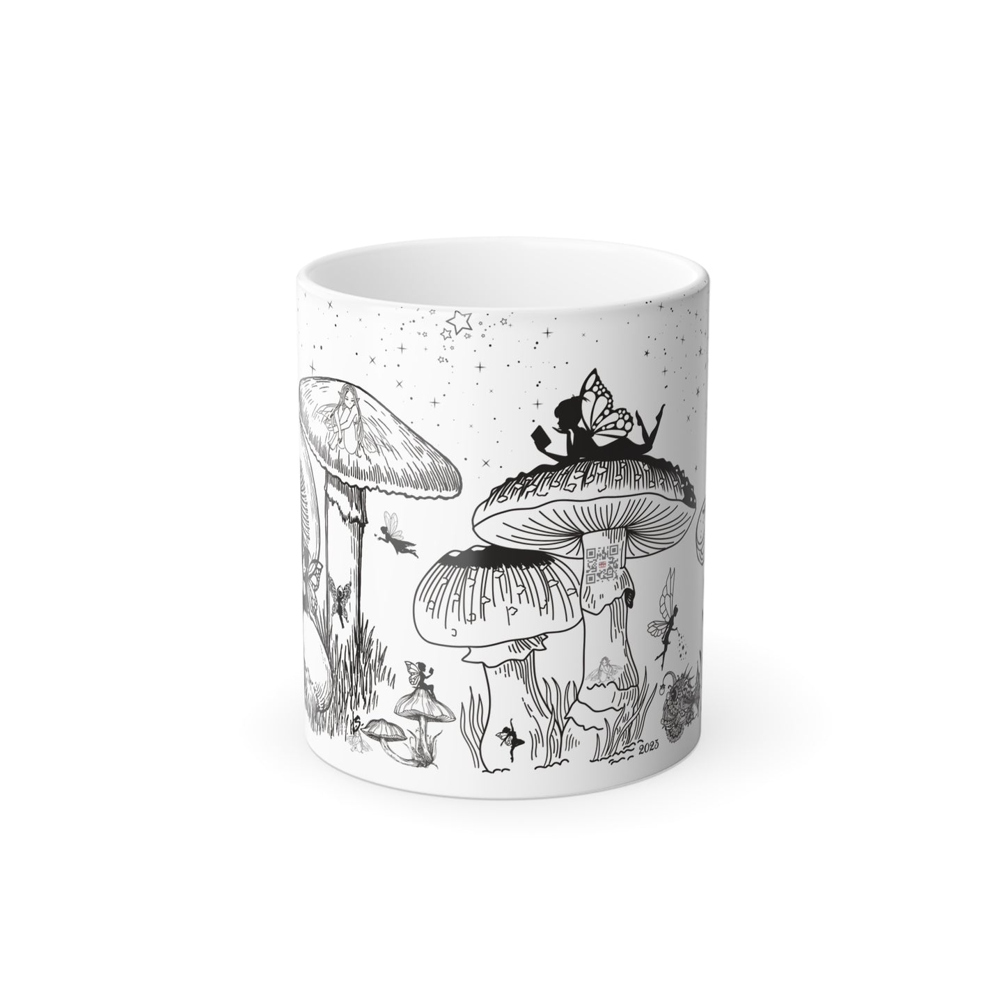 Fairies & Mushrooms Color Morphing Mug
