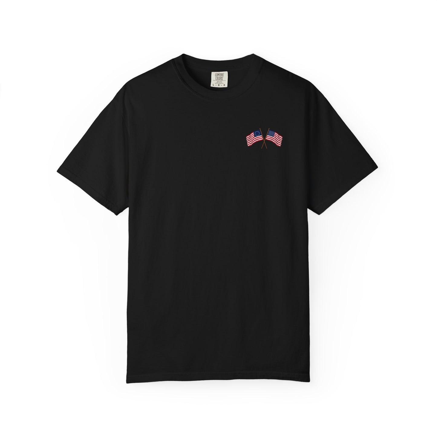 America 250 Anniversary Back & Chest Design Graphic Comfort Colors Tee