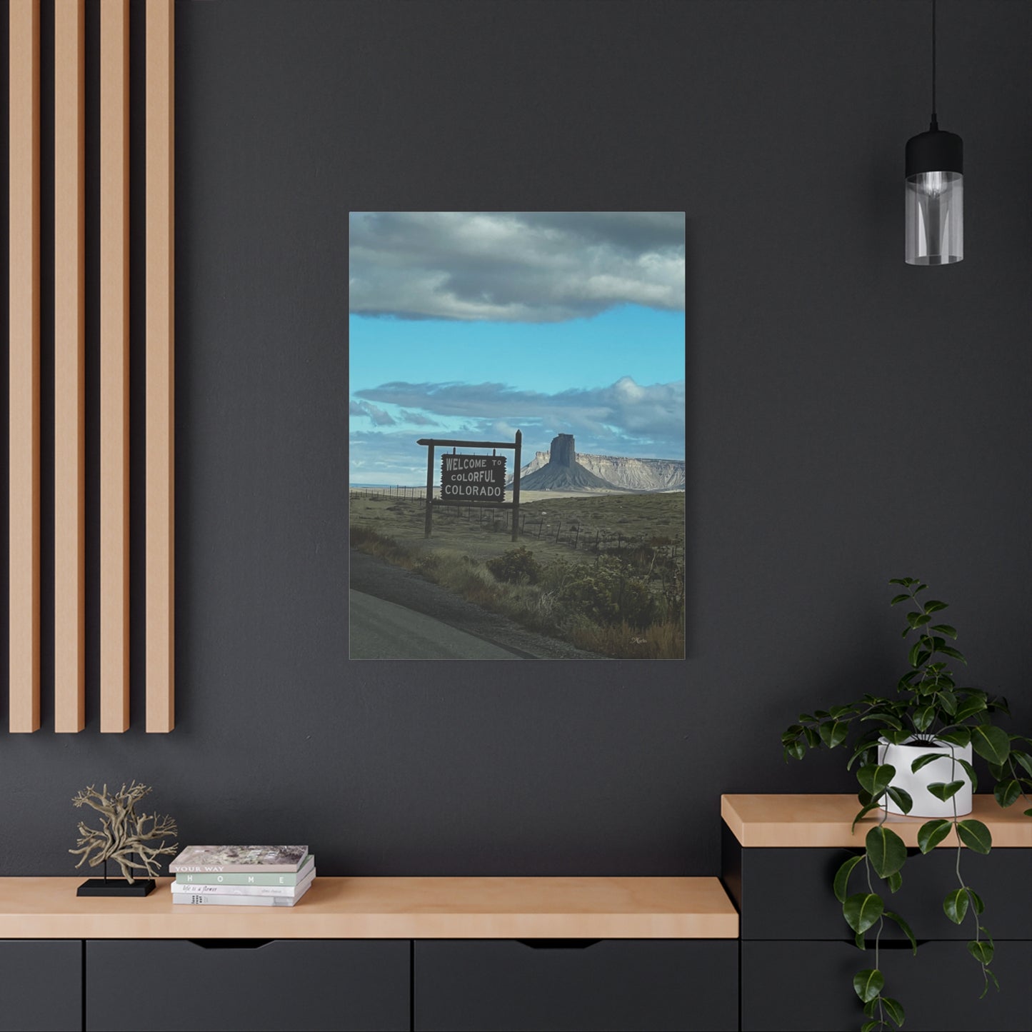 Chimney Rock Colorful Colorado Canvas Wall Art