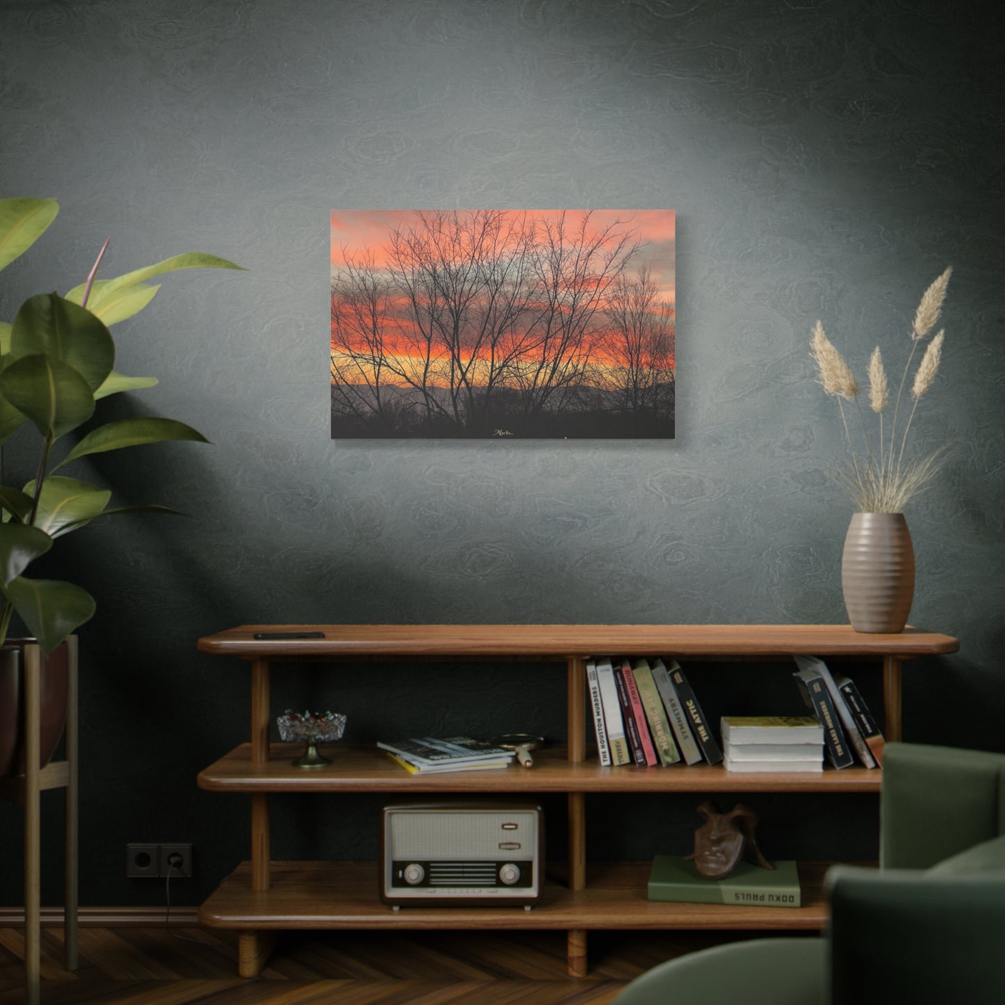 Painted Sunset Idaho Canvas Wall Art
