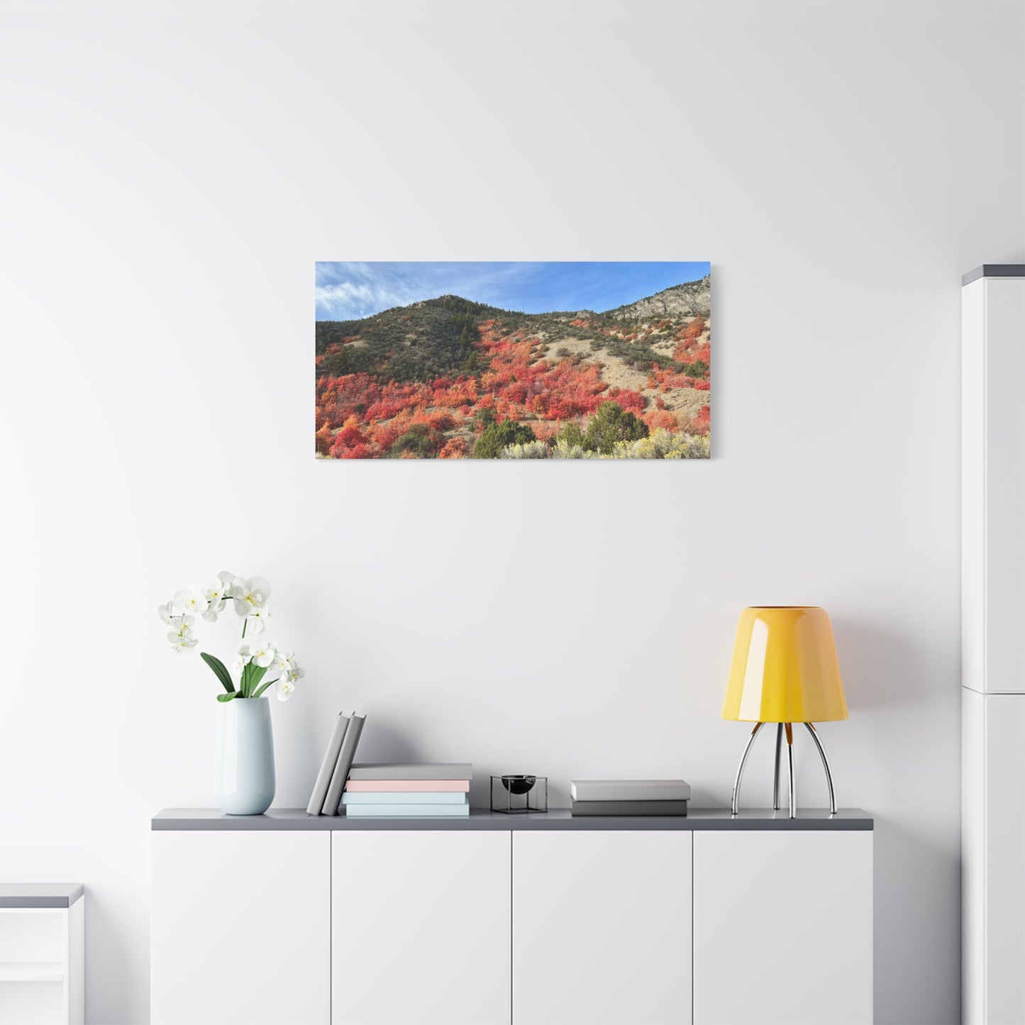 Autumn Blaze Weston Canyon Idaho Canvas Wall Art