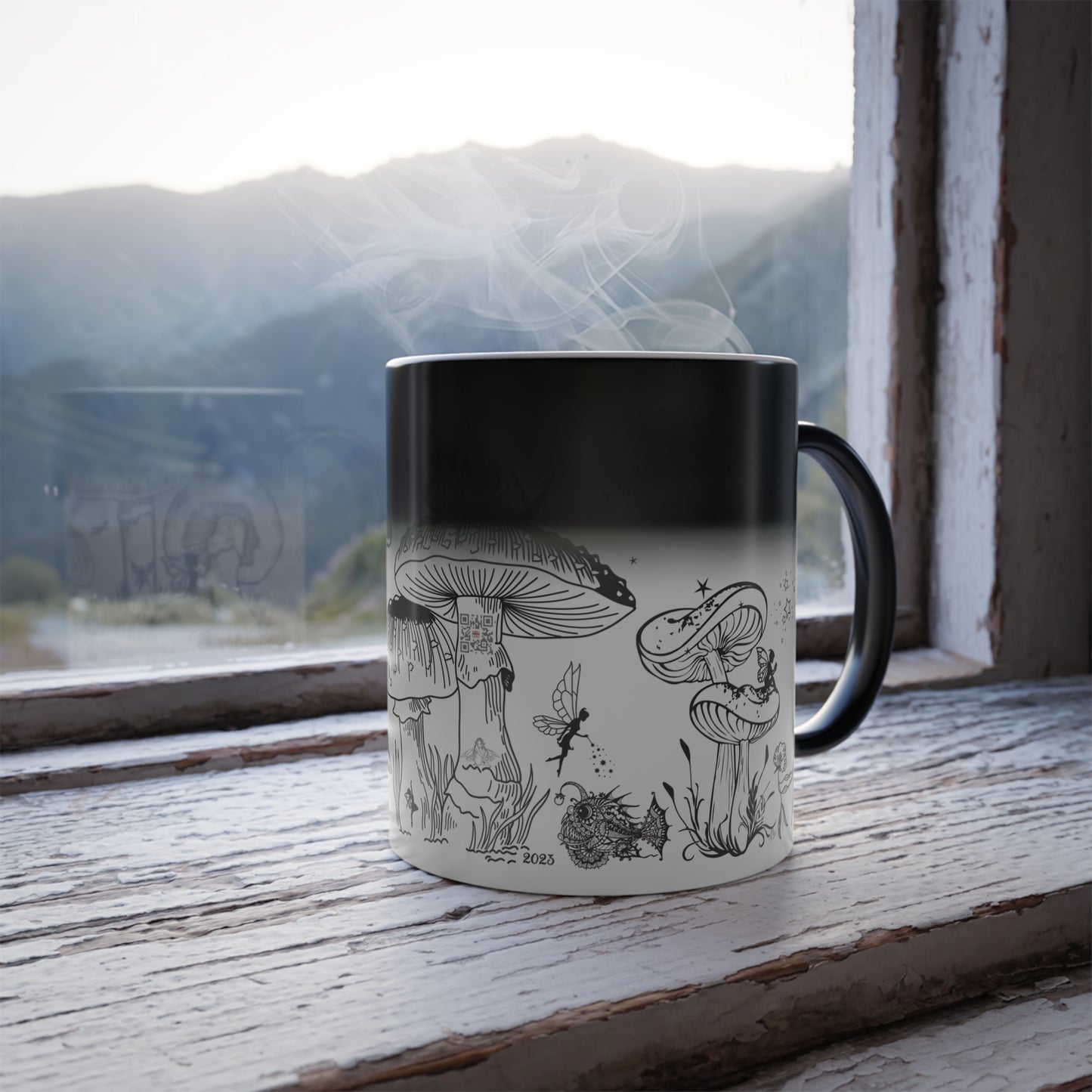 Fairies & Mushrooms Color Morphing Mug