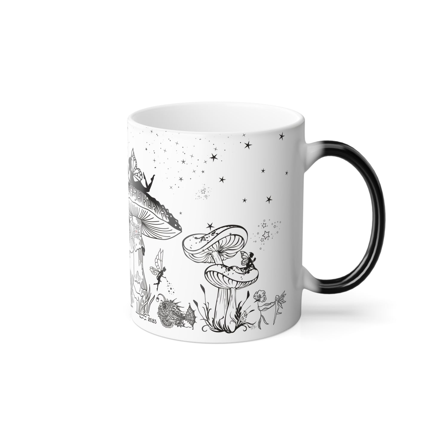 Fairies & Mushrooms Color Morphing Mug