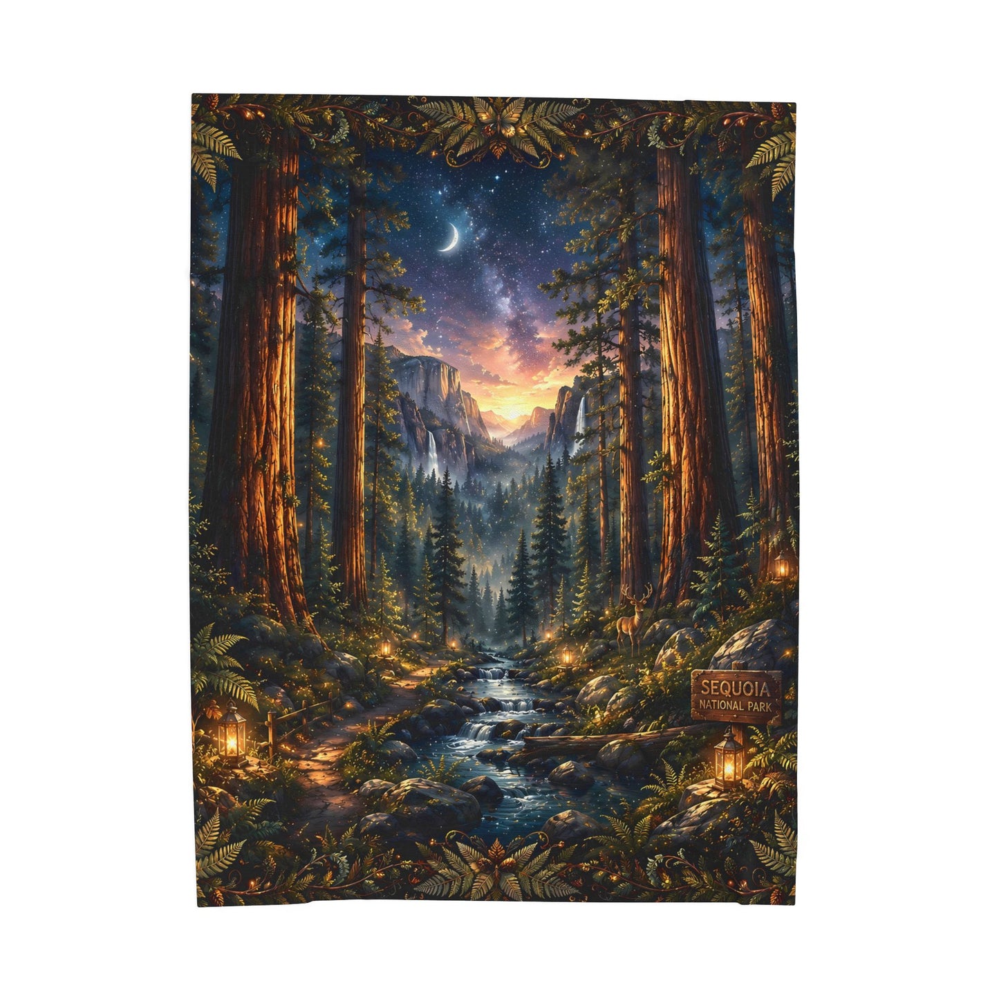 Sequoia National Park Nest Velveteen Blanket